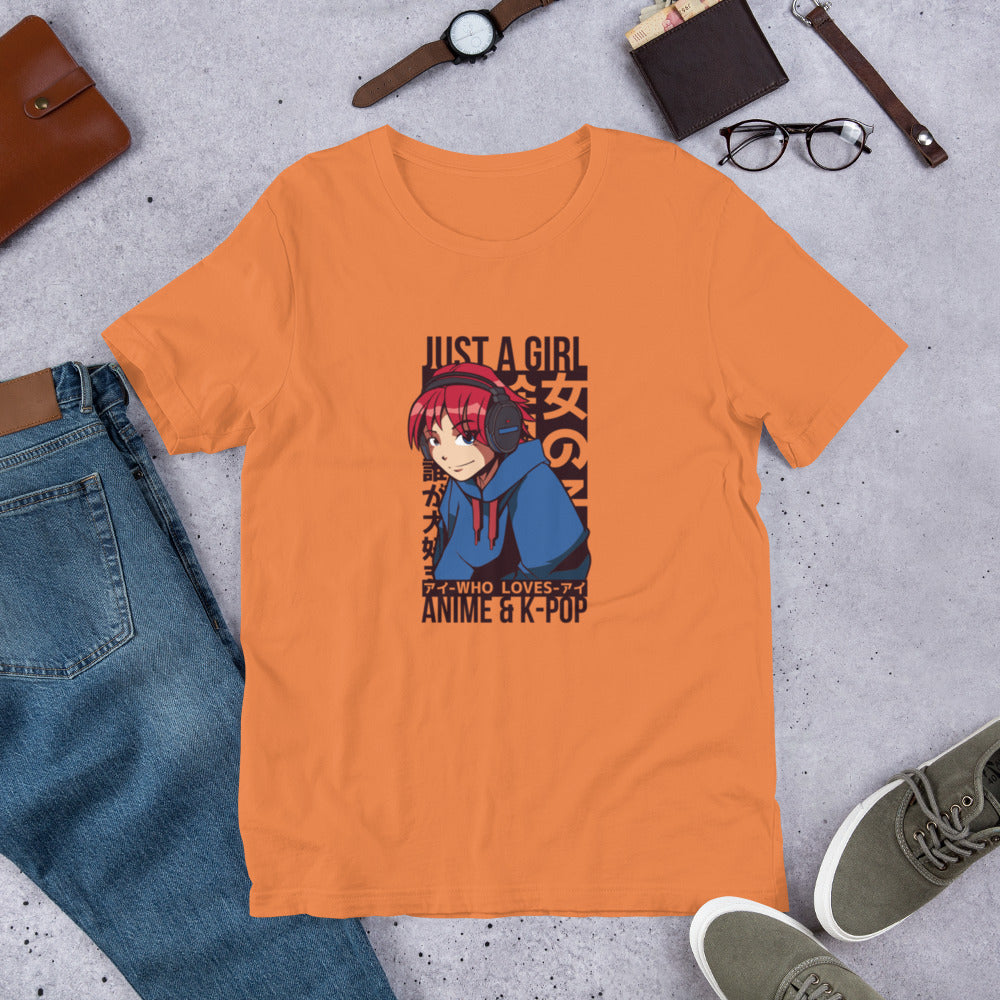 Girls Love K-pop and Anime t-shirt