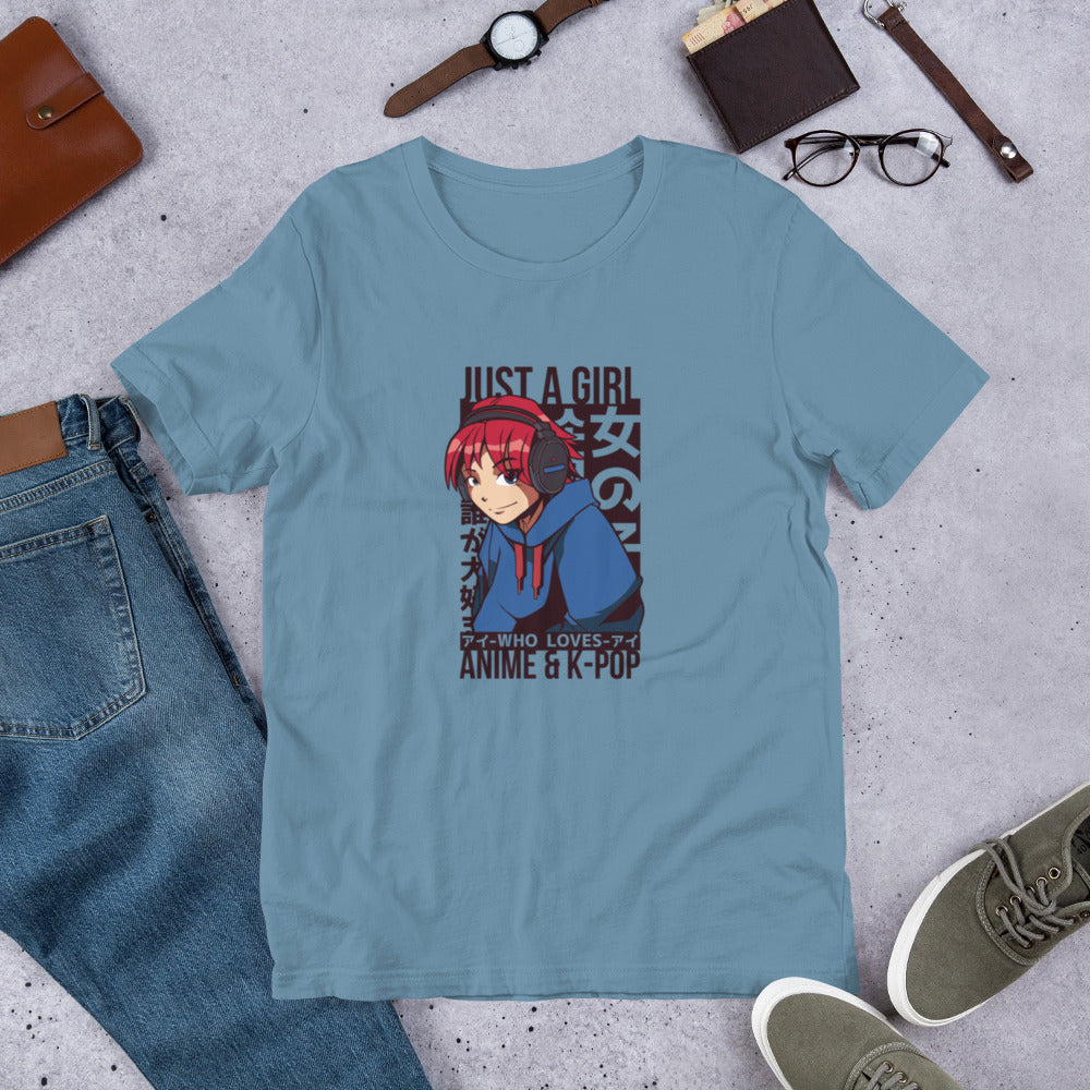 Girls Love K-pop and Anime t-shirt